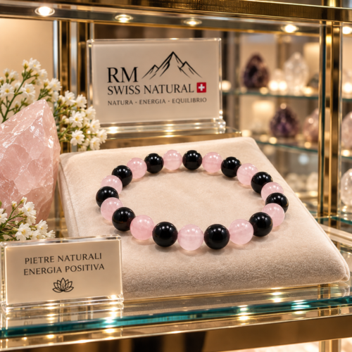 Tormalina e Quarzo Rosa