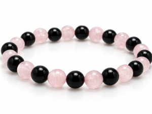 Tourmaline and Rose Quartz