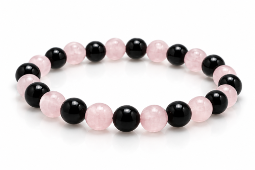 Tormalina e Quarzo Rosa
