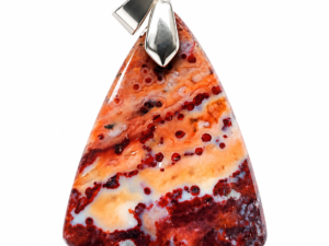 Java Jasper Pendant with a 925 Silver Setting
