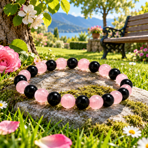 Tormalina e Quarzo Rosa