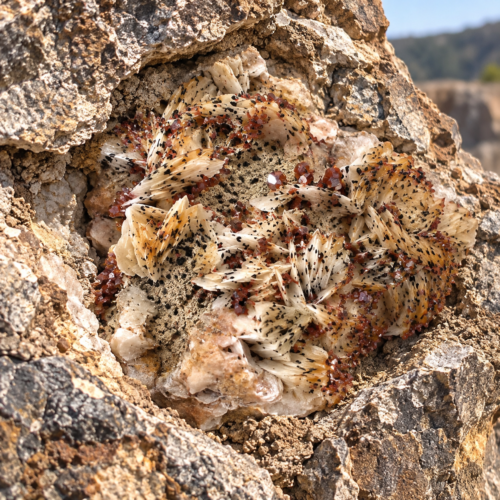vanadinite crystal barite